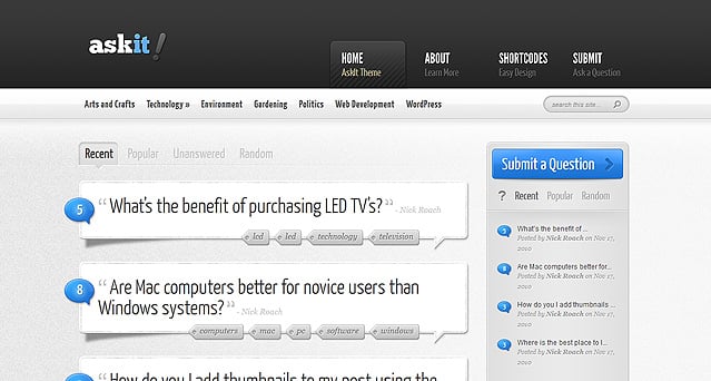 AskIt WordPress Theme