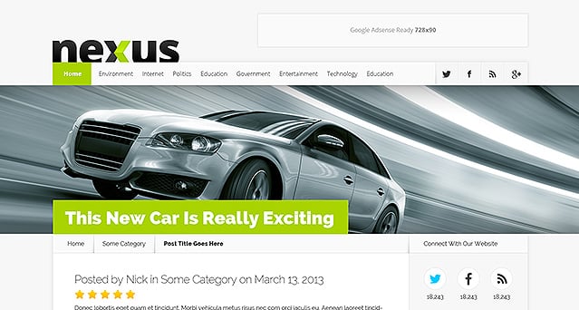 Nexus WordPress Theme