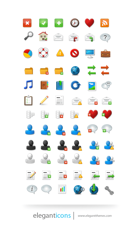 Elegant Themes Icon Pack, For Free!