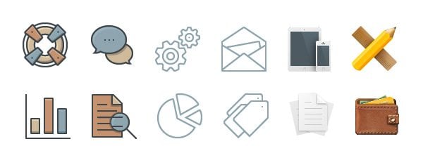 36 Free Business Icons Perfected In Three Unique Styles And Sizes