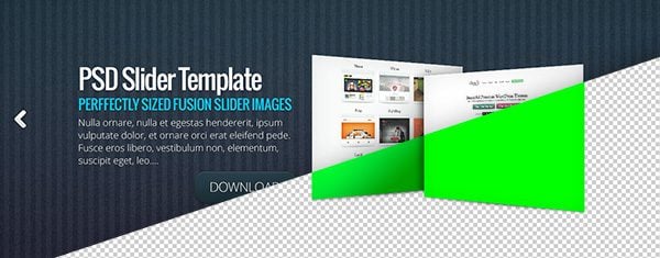 The Fusion Theme Slider Image Pack – Featuring Eight Beautiful PSD Templates