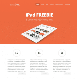 Eight Free iPad PSD Templates Built With Both White &amp; Black Variations