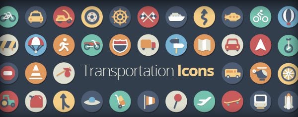 Our Flat Icons Collection Just Got Even Better With 42 New Transportation Icons