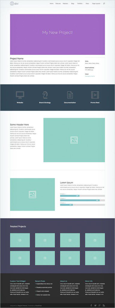 On The Sixth Day Of Divi, We Created The Premade Portfolio Layout Pack