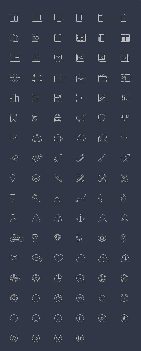 The Free User Avatar Icon Set (50 Icons in SVG & PNG Formats)