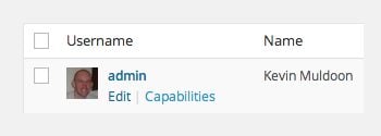 User Role Capabilities Link