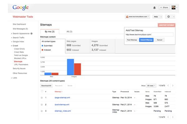 Google Webmaster Tools