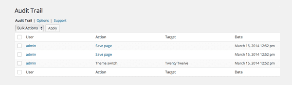 Audit Trail