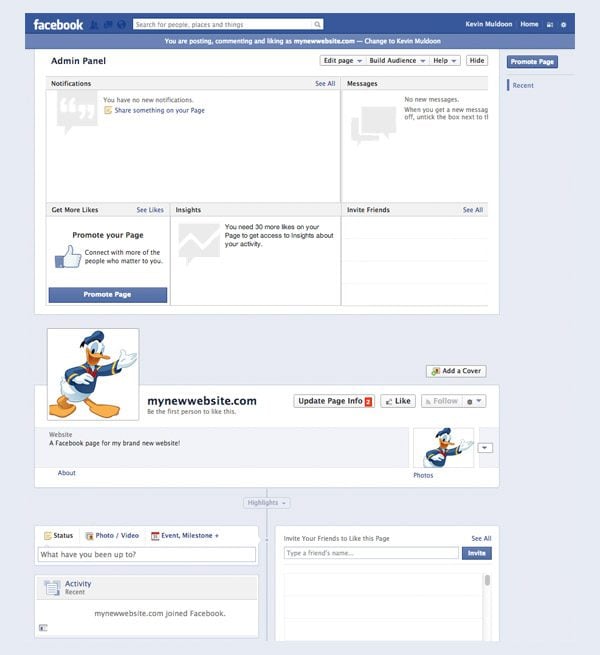 First Look at Your New Facebook Page