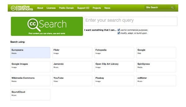 Creative Commons Search