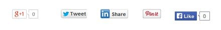 Floating Social Bar Buttons