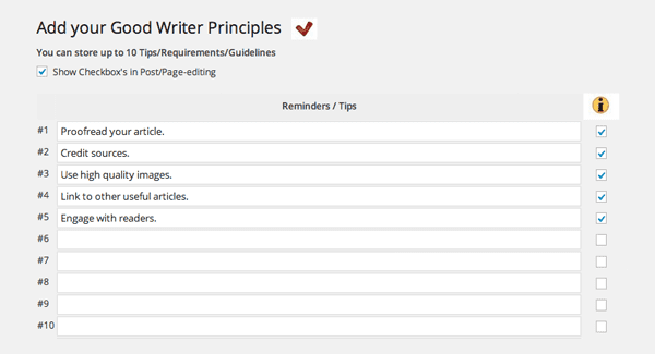 Good Writer Checkify
