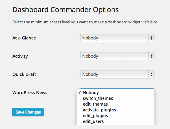 Dashboard Commander