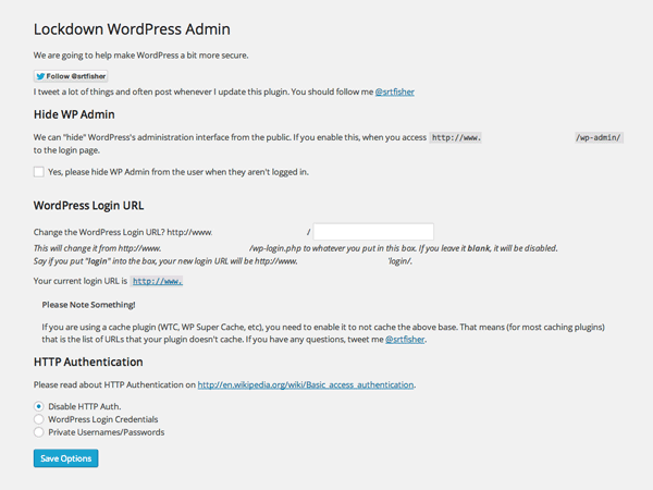Lockdown WP Admin