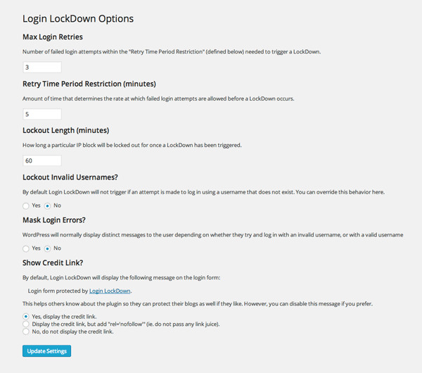 Login Lockdown