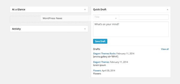Moving Widgets
