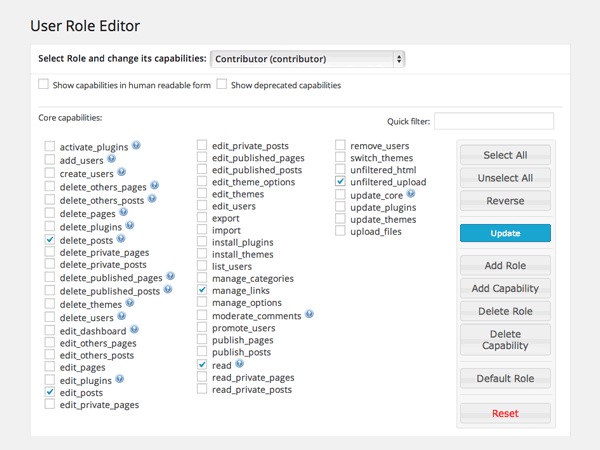 User Role Editor