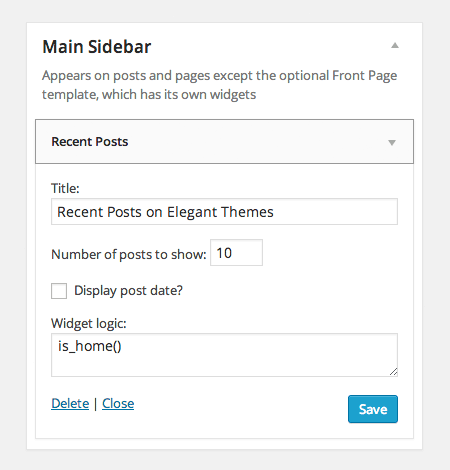 Widget Logic