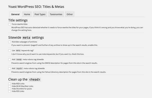 WordPress SEO Titles and Meta