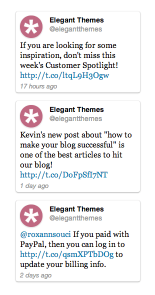 WP Twitter Feeds