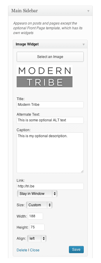 Image Widget