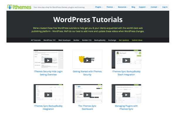 iThemes WordPress Tutorials