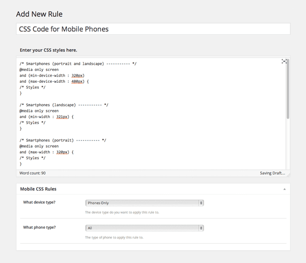 Mobile CSS