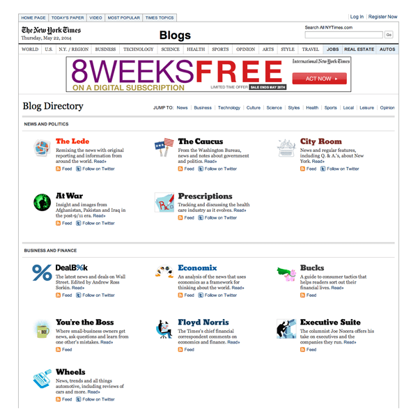 New York Times Blogs