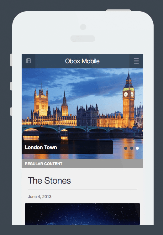 Obox Mobile Design