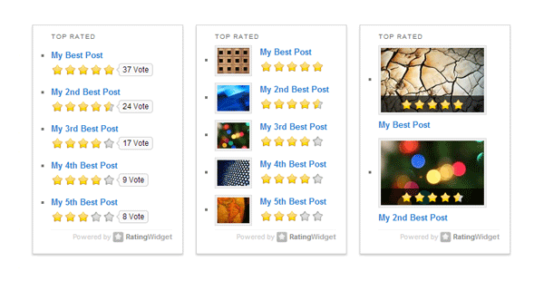 Rating-Widget: Star Rating System