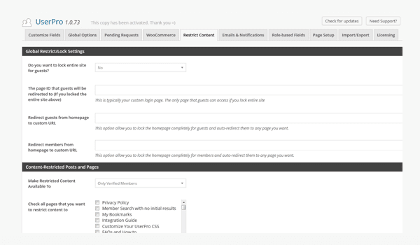 UserPro - User Profiles with Social Login