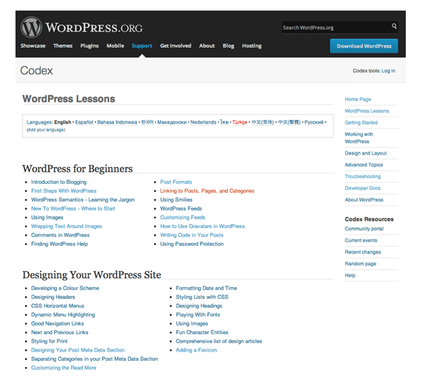 WordPress Lessons