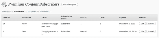 WordPress Premium Content