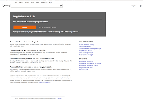 bing-web-master-tools