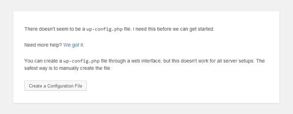 Creating the WP-Config.php File