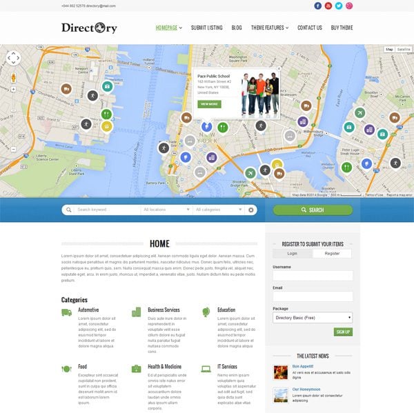 Directory WordPress Theme