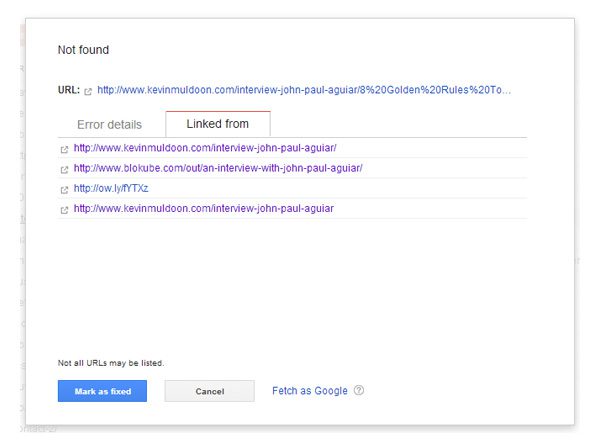 Google Webmaster Tools