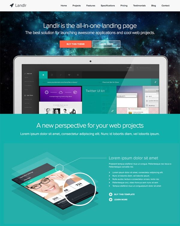 Landlr Landing Page WordPress Theme