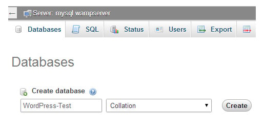 Create WordPress Database