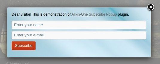 Multi Events Subscription Pop
