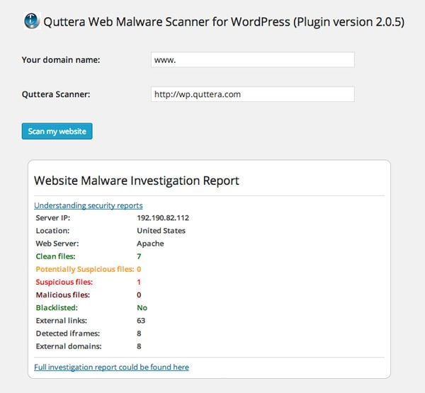 Узнать плагины сайта. WORDPRESS Security scan сервис. Сканер от Malware. Malware website. Quttera.