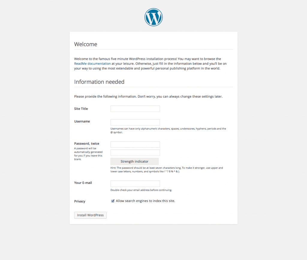 wordpress-install