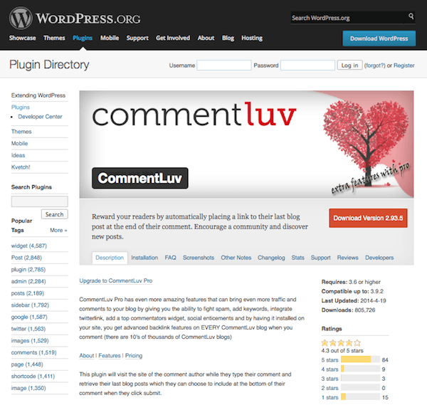 commentluv-plugin