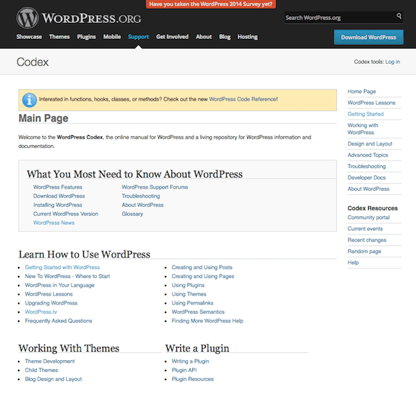 wordpress-codex