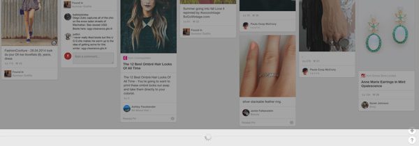 Pinterest infinite scroll