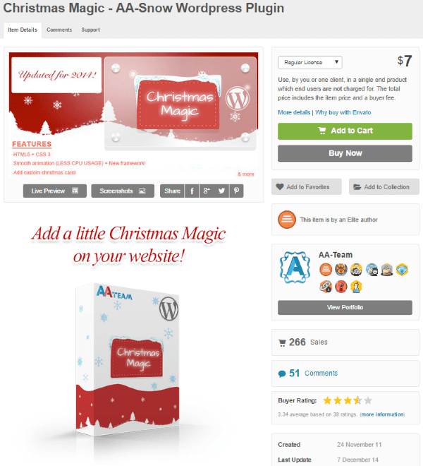 WordPress Christmas Plugins - Christmas Magic