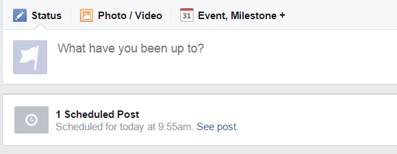 How To Post To Facebook From WordPress - date and time