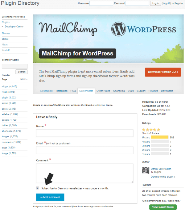 How to Build a Restaurant Website with WordPress - MailChimp for WordPress