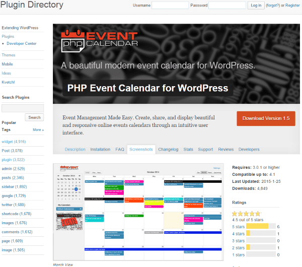 How to Build a Restaurant Website with WordPress - PHP Event Calendar for WordPress