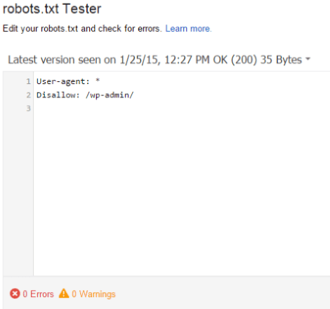 How to Use Google Webmaster Tools to Improve Your Website - Robots.txt Tester